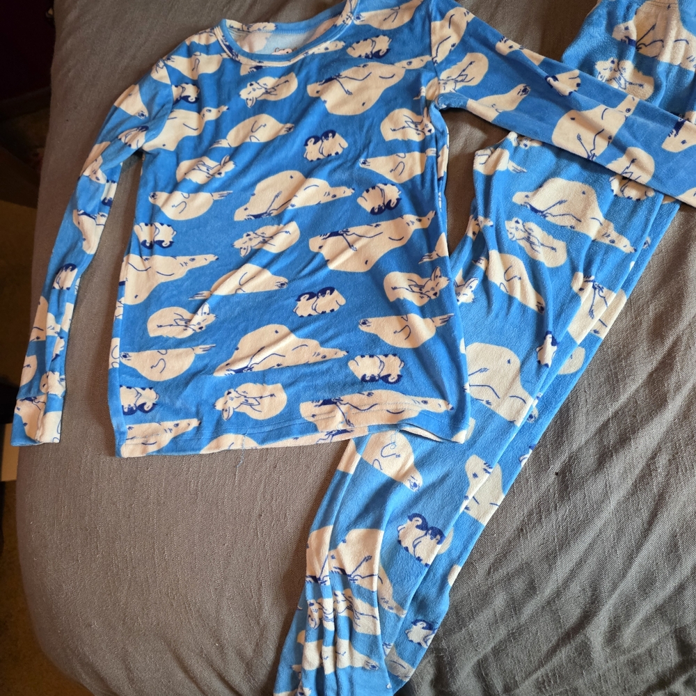 Cat & Jack Blue Polar Bear Pajama Set